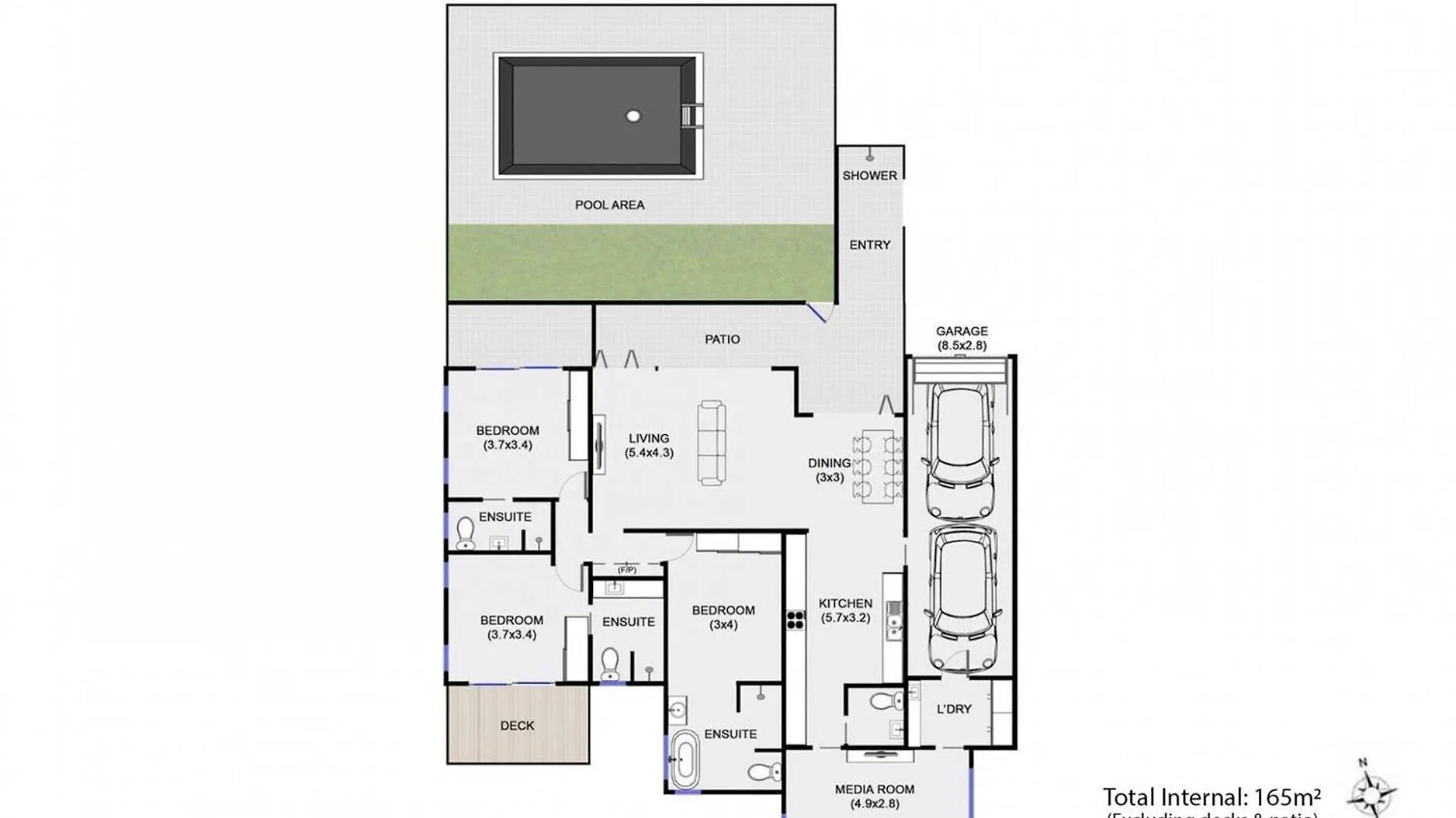The Chalet - Designer 3 Bedroom Retreat With Pool 0*, Byron Bay